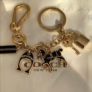 Coach bag charm/key charm